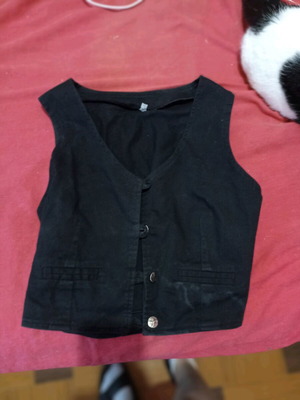 Women's black fitted vest for small and medium