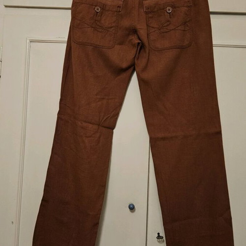 Esprit cotton pants used, brick red, size 36, straight fit