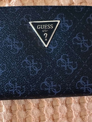 Guess women's wallet, black and blue