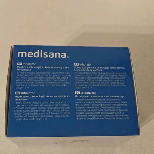 Medisana IN 500 nebulizer new for respiratory treatment