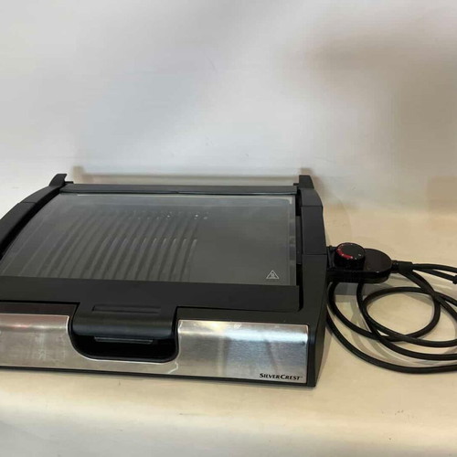 Silvercrest electric tabletop grill with glass lid 10x44x33