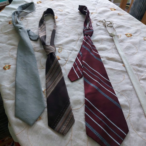 Retro ties used, set of 14 pieces