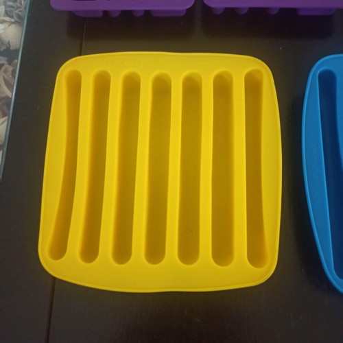 Silicone ice cube trays set of 5 used