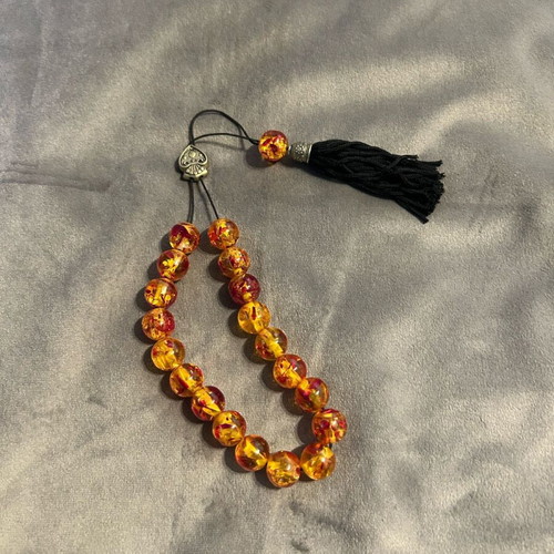 Worry beads like new with acrylic beads in gift box