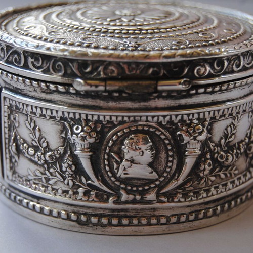 Kremos silver box used, Neveska (Nymfaio), rare