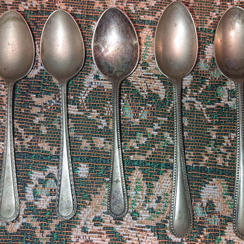 Old spoons used, small with markings