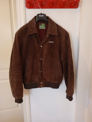 Diesel leather castor men's biker jacket like new, dark brown