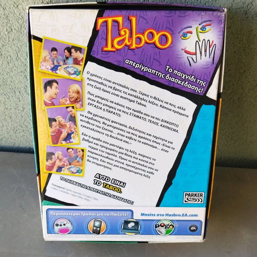 Taboo adult board game used