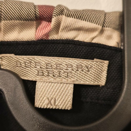 Burberry Polo Shirt used with Nova Check Collar black XL