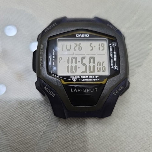 Casio WS-110H Lap 50 watch used with new battery
