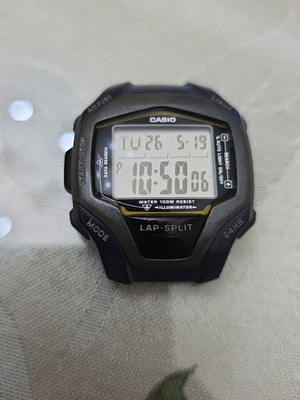 Casio WS-110H Lap 50 watch used with new battery