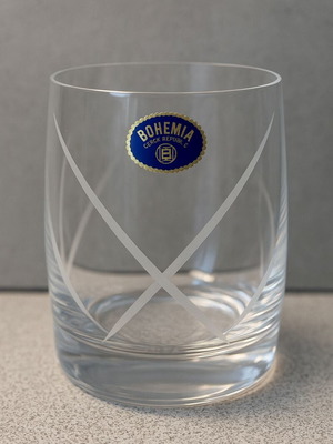 Bohemia Crystal Old Fashioned Whiskey Glasses new, set of 12