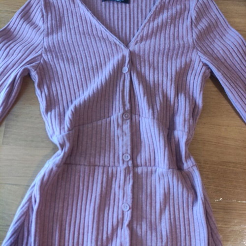 Bershka pink dress blouse dress small like new