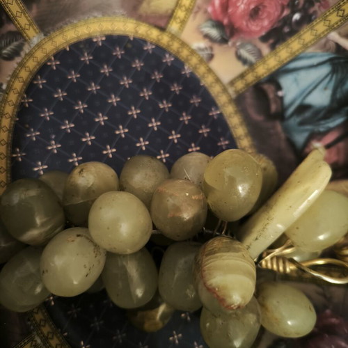 Vintage marble onyx grape cluster used, 1970s