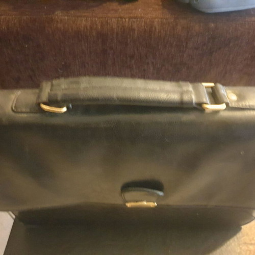 Leather briefcase Marina Galanti like new, black