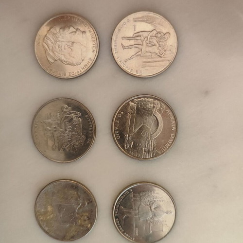 Olympic Games Athens 2004 500 Drachma coins like new