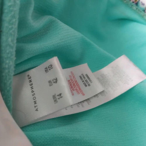 Primark strapless bikini used, pink multicolor, sizes L and XL