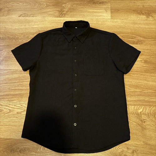 Black polo shirt, size M