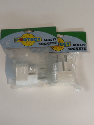 Shucko adapter to 2 bipolar sockets pack of 2 new