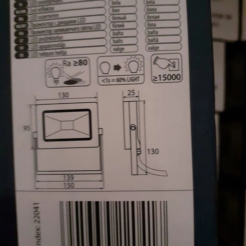 Προβολέας LED 11W θερμό λευκό καινούργιο