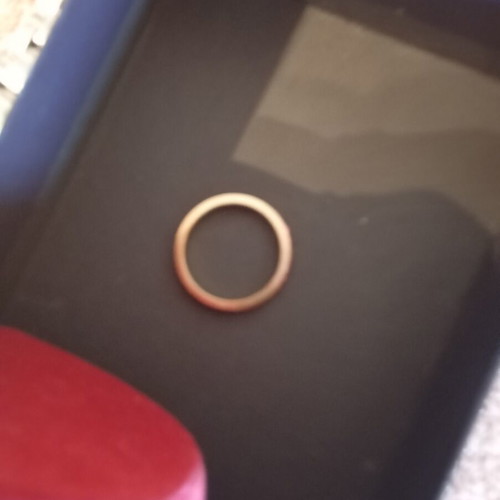 Silver ring gold plated, new, size 59, with stamps inside