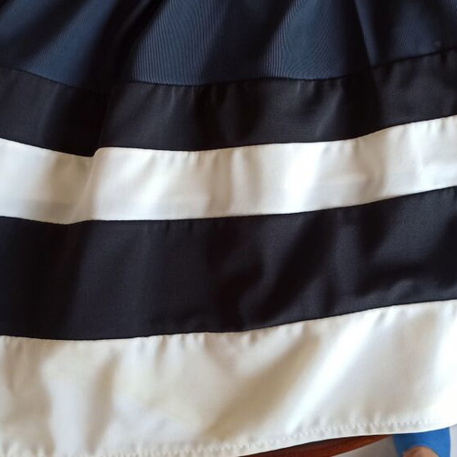 Women's dress blue and white like new, size L