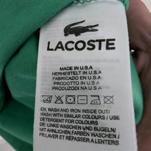 Lacoste men's green medium T-shirt used