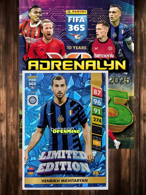 Κάρτα Henrikh Mkhitaryan Limited Edition Fifa 365 2025 Andrenalyn XL καινούργιο