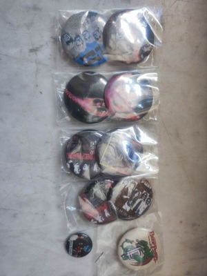 Deep Purple large pin badge set of 9, one small Perfect Strangers