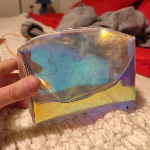 Transparent toiletry bag like new