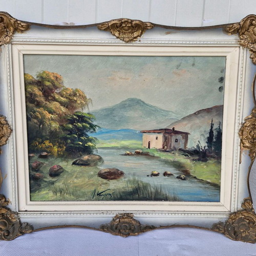 Vintage frame with embossed border like new