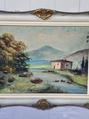 Vintage frame with embossed border like new