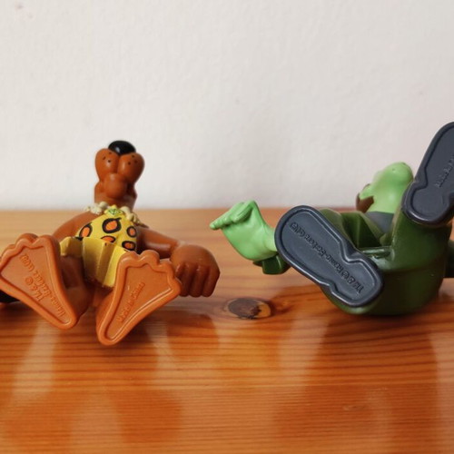 Scooby-Doo! Mystery Mates Stone Age Scooby & Creeper toy figures Hanna Barbera 2008