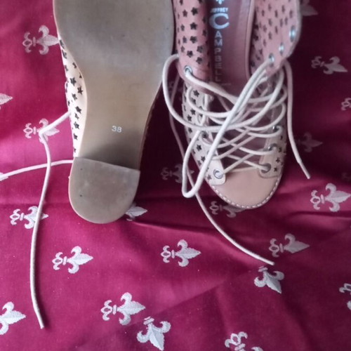 Jeffrey Campbell summer sandals size 38 beige like new