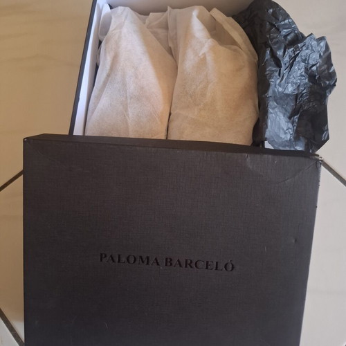Paloma Barceló heels mules nude leather like new