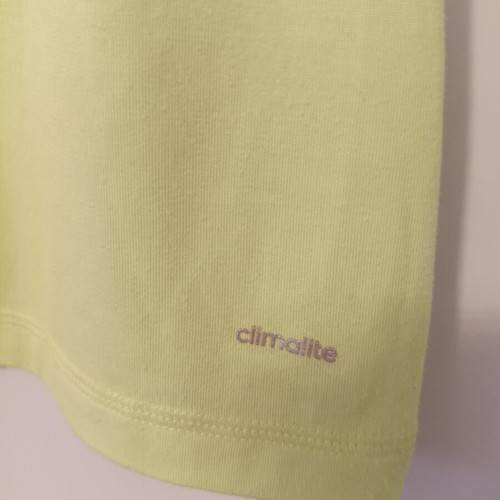 Adidas Prime Tee women's short sleeve sports shirt XL like new, lime green