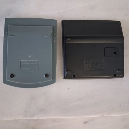 Q-Connect KF01604 and Citizen CT-555N calculators used, set of 2
