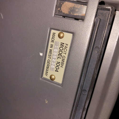 Facit Mod. 1004 calculator like new, made in West Germany 1965