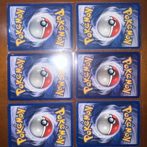 Pokemon TCG vintage cards used, set of 6