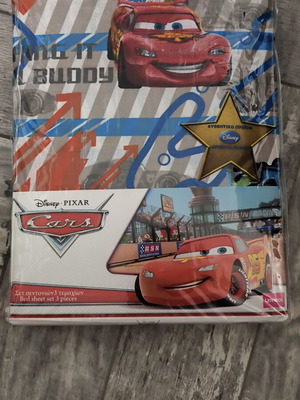 Σετ σεντόνια Disney Pixar Cars 3 τεμαχίων, βαμβακερά