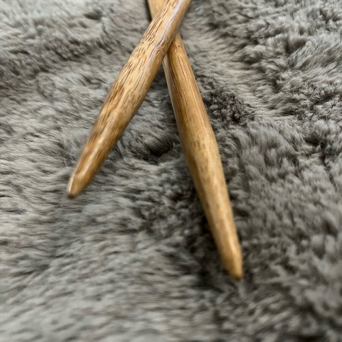 Pony wooden knitting needles used