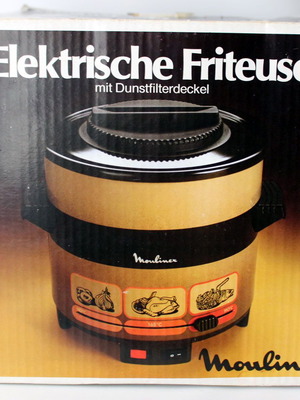 Moulinex Vintage 1980 Ηλεκτρική Φριτέζα 1600W Καινούργια