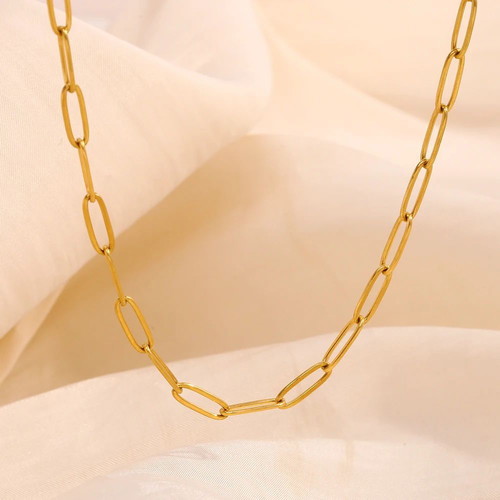 18K Gold Plated Necklace 55cm Length, 6macro Thickness, New