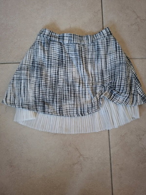 Original Marines skirt used, tweed, white and gray, size 152 cm