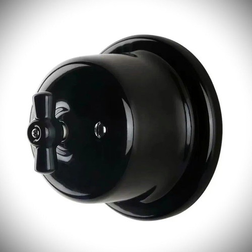 Porcelain wall power switch 6A 220V new retro 1930s style