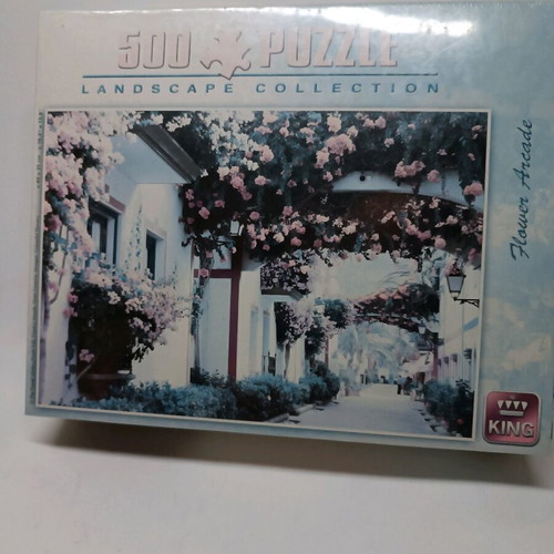 Puzzle 500 pieces landscape with flowers new