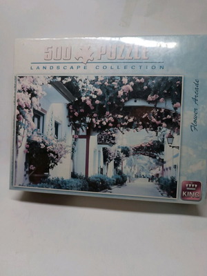 Puzzle 500 pieces landscape with flowers new