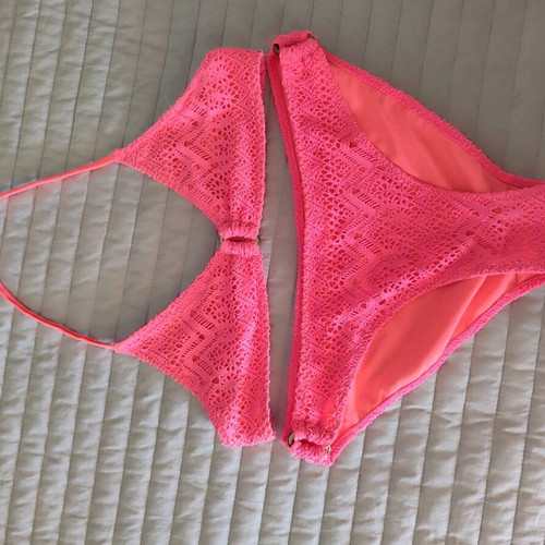 Calzedonia triple set embroidered swimsuit shorts like new, No 14