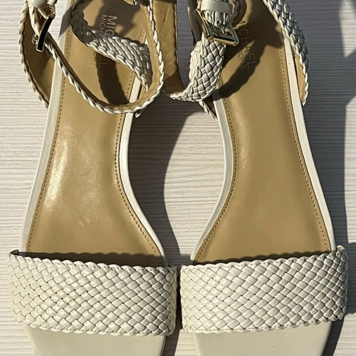 Michael Kors leather summer sandal new size 38 white