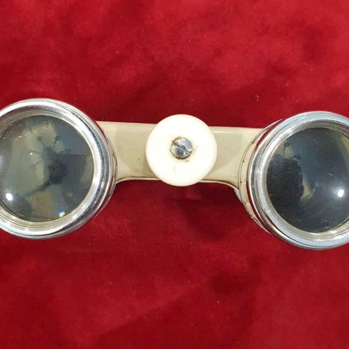 EIKOW 2.5x Theater Opera Glasses used with leather case and mother of pearl